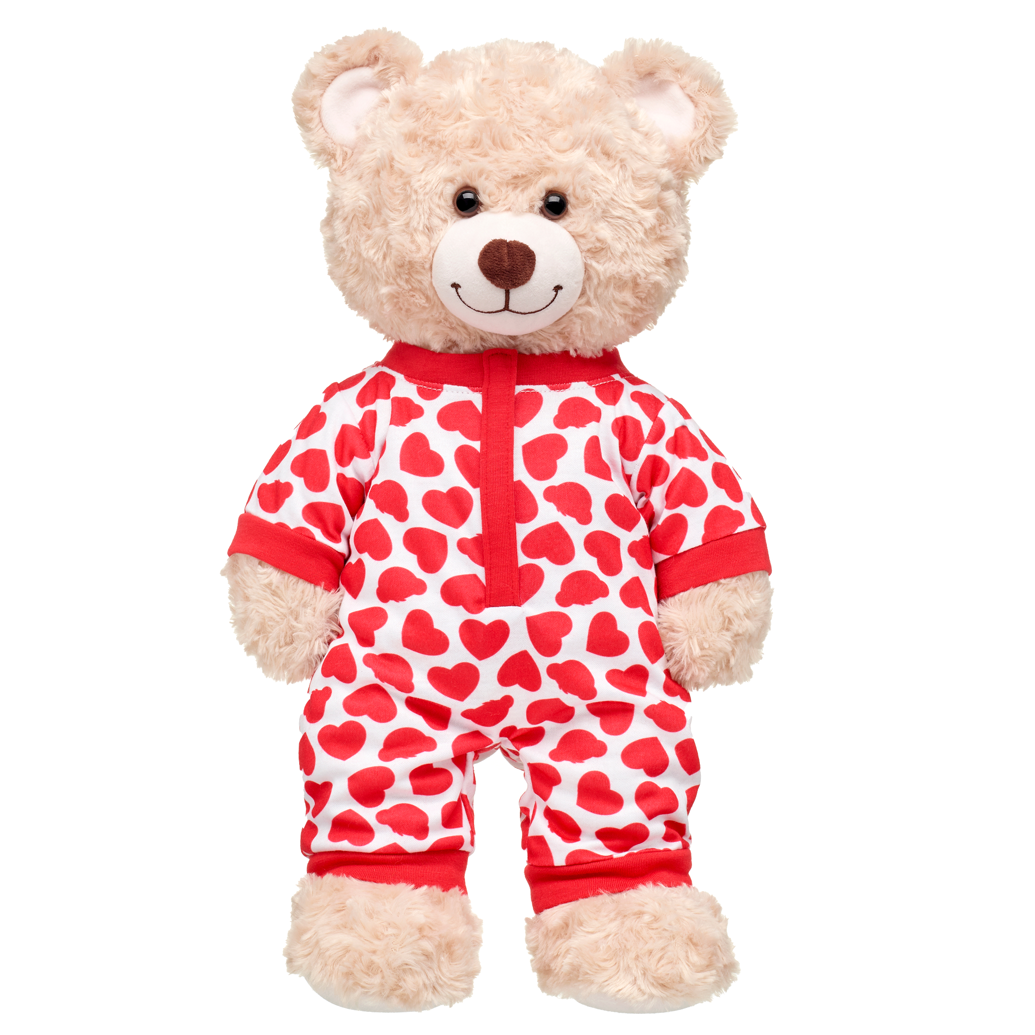 BUILD-A-BEAR Vaatteet pyjama punaisilla ja valkoisilla sydämillä - Image 2