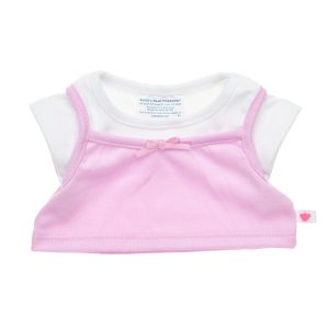 BUILD-A-BEAR Clothes pink layered T-shirt