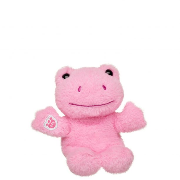 BUILD-A-BEAR Mini Beans® plush toy pink frog plush