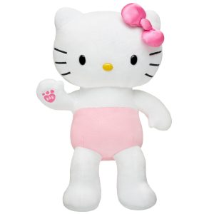 BUILD-A-BEAR HELLO KITTY plush toy pink bow 43 cm