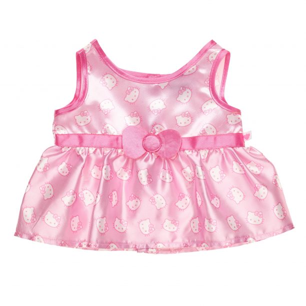 BUILD-A-BEAR HELLO KITTY Vaatteet mekko, helmiäisen vaaleanpunainen