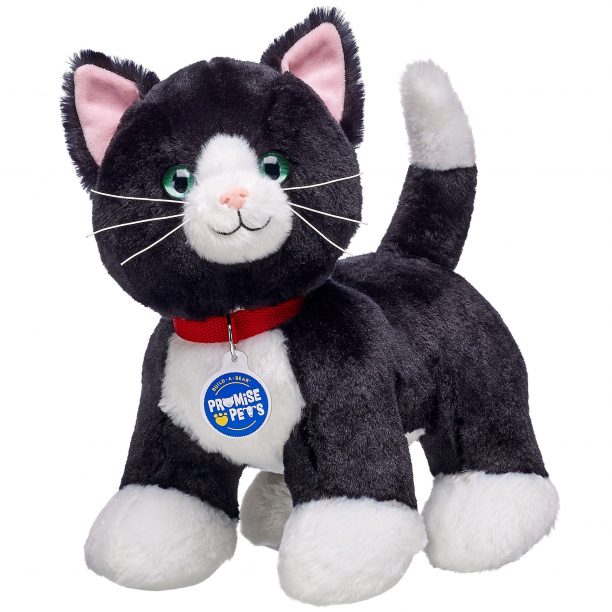 BUILD-A-BEAR PROMISE PETS plush toy tuxedo cat 27 cm