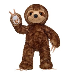 BUILD-A-BEAR plush toy brown sloth 45 cm