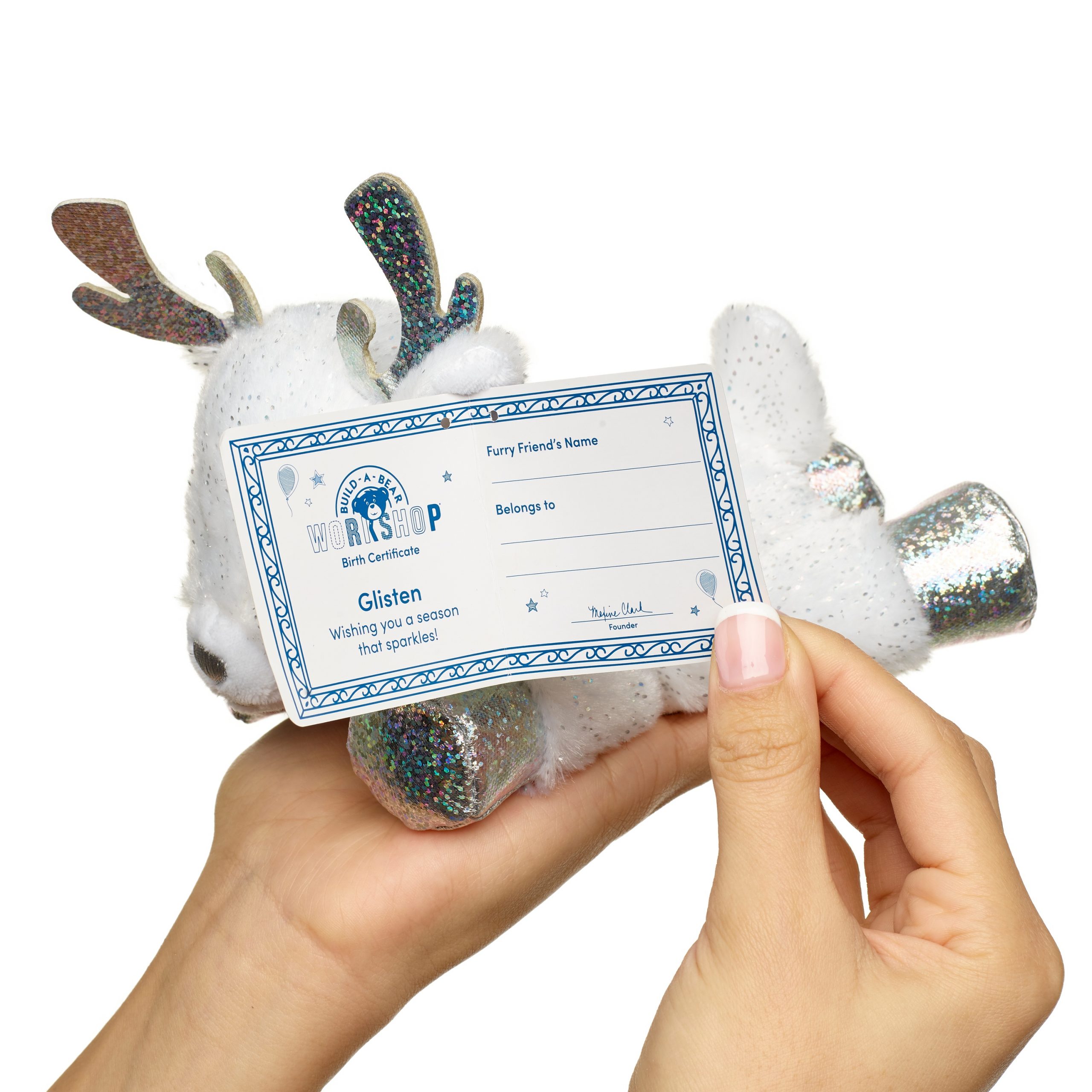 BUILD-A-BEAR Mini Beans® plush toy Merry Mission glisten plush - Image 2