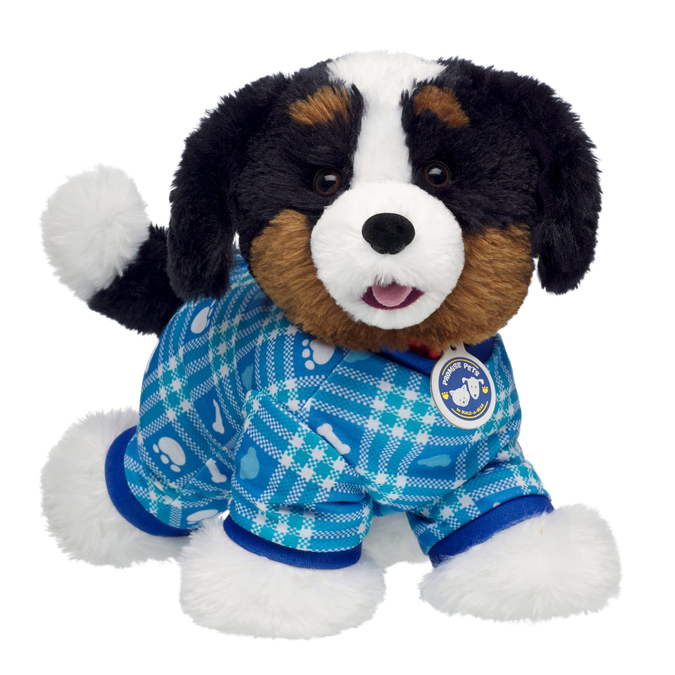 BUILD-A-BEAR PROMISE PETS Vaatteet yöpuku skottiruudullinen, sininen