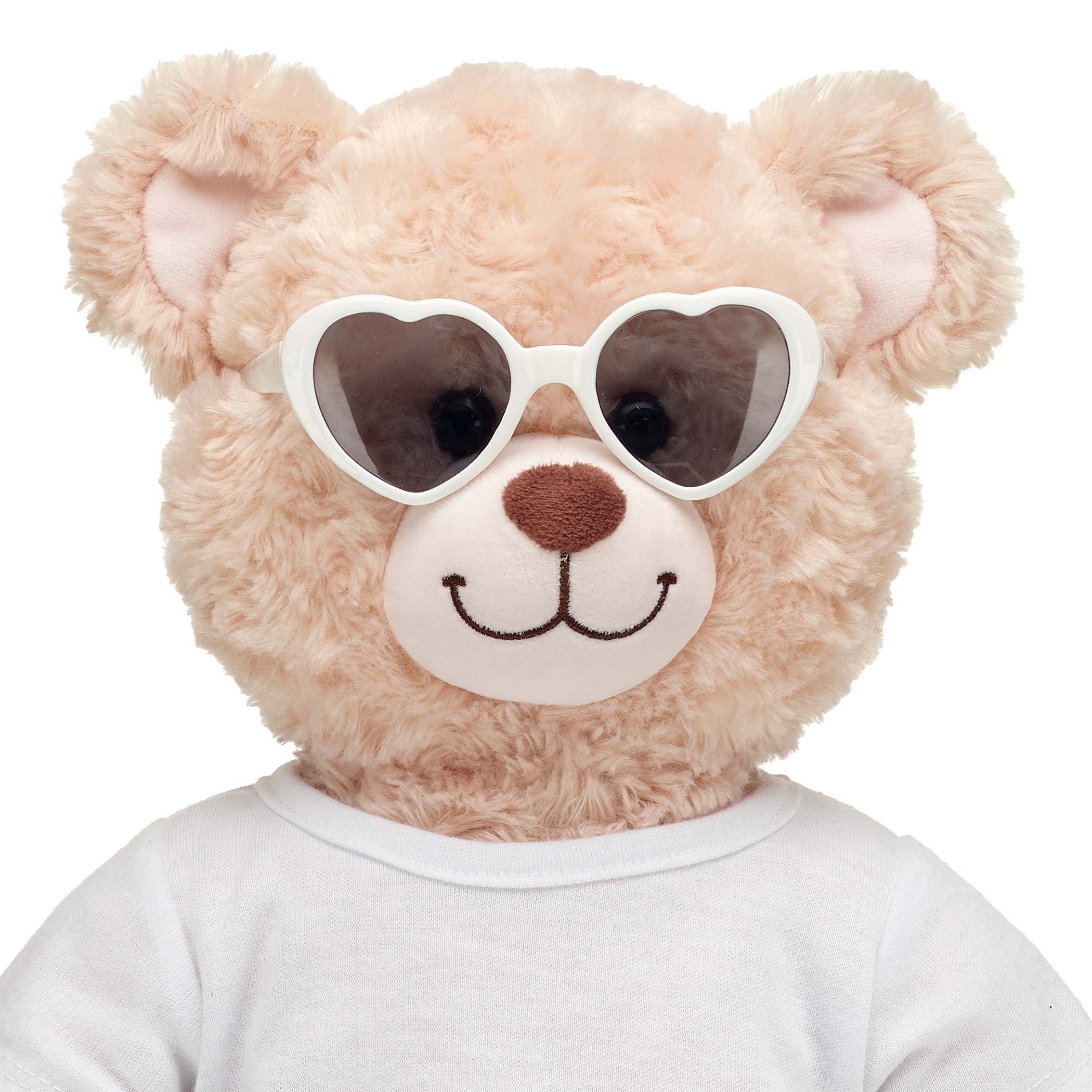 BUILD-A-BEAR Asusteet sydänaurinkolasit, valkoiset - Image 2