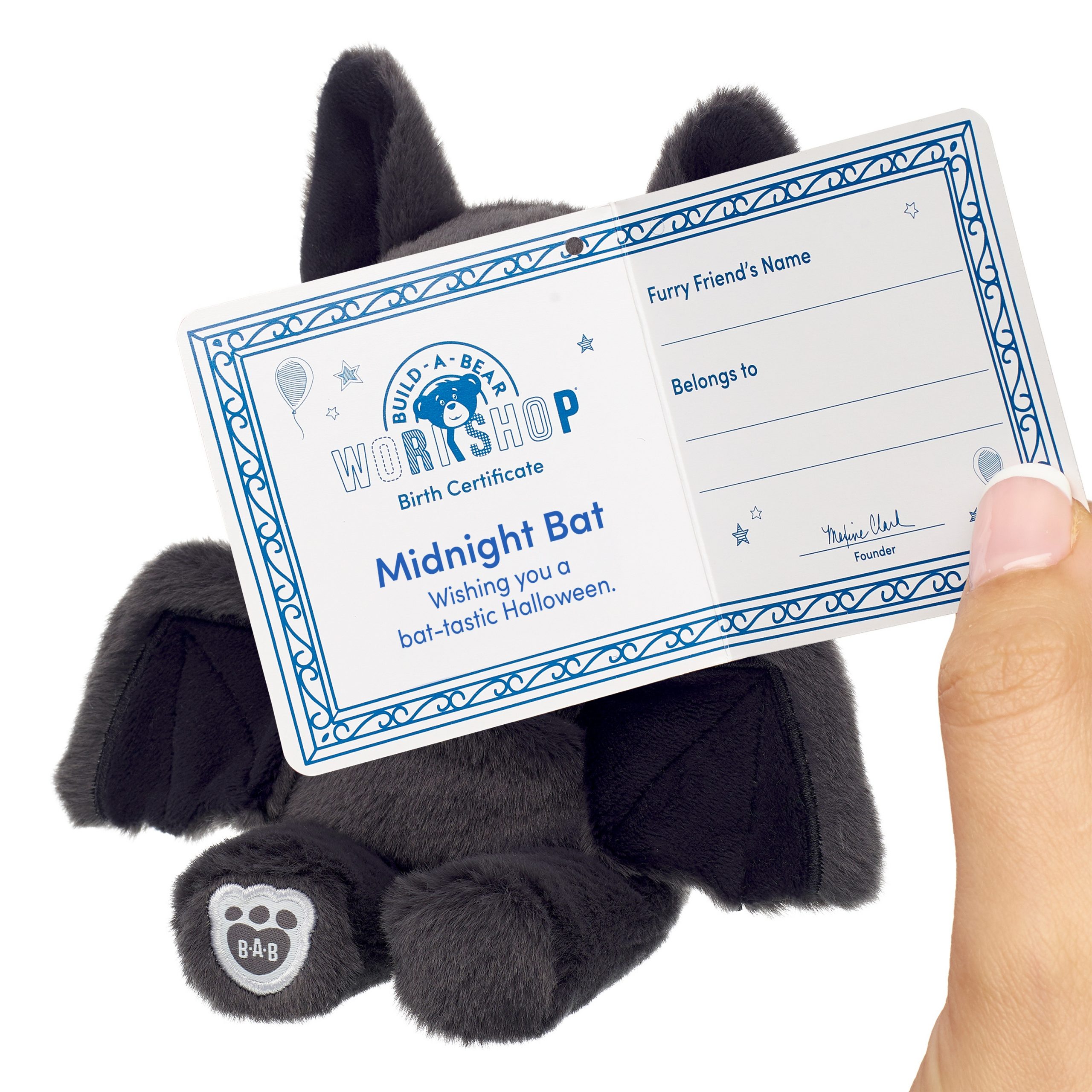 BUILD-A-BEAR Mini beans® black bat - Image 4